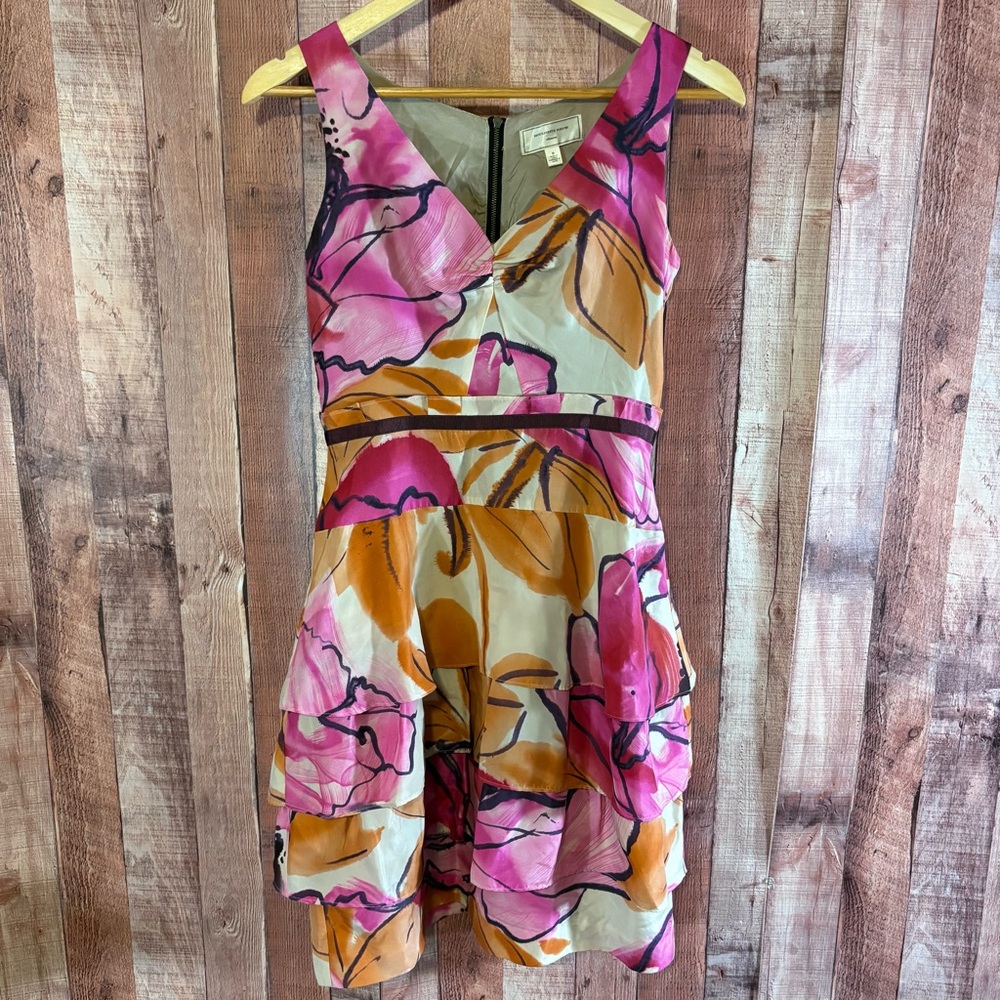 Moulinette‎ Soeurs Anthropologie Pink Silk Dress Size 0